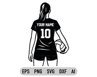 Benutzerdefinierte Beachvolleyball-Svg, Volleyball-Player-Svg, Volleyball-Namens-Svg, Volleyball-Png, Vollball-Team-Svg, personalisierter Volleyball, Cricut-Datei