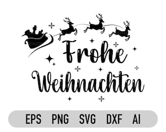 Frohe Weihnachten Svg, Plotterdatei Weihnachten Svg, Christmas Svg, Weihnachten Dxf, Weihnachten Deko Svg, Weihnachtsshirt Svg, Christmas