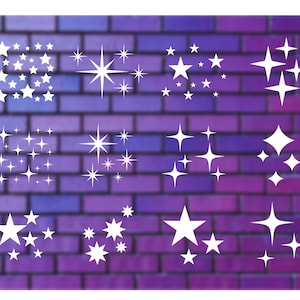 Sparkle Stars Svg, Stars Png, Sparkle Png, Svg file for Cricut, Dxf, Eps, Vector, image 2