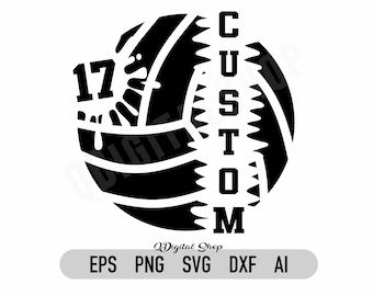 Volleyball Name Svg, Volleyball Player Svg, Custom Volleyball Design, Volleyball Name Png, Volleyball Clipart, Volleyball Cricut, Cut files