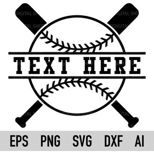 Custom Baseball Name Svg, Baseball Svg Cricut File, Baseball Svg, Softball Svg, Baseball Png, Baseball Monogram Svg, Baseball Shirt Svg