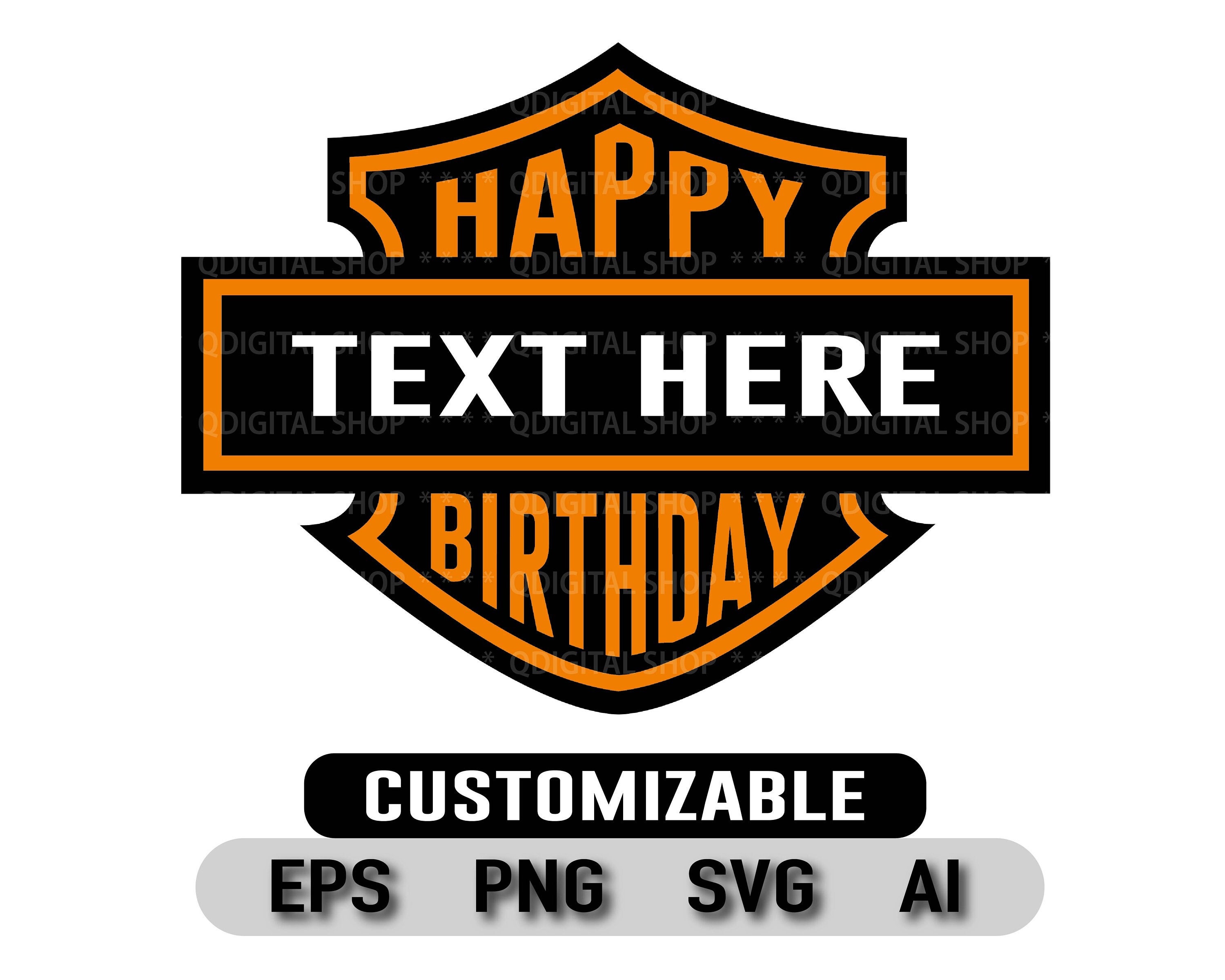 Harley Happy Birthday Digital File PNG | lupon.gov.ph