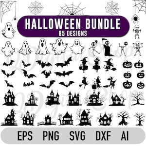 Halloween Svg Bundle | Halloween Svg File for Cricut | Halloween Clipart | Pumpkin Svg | Ghost Svg | Witch Svg | Halloween Png Bundle