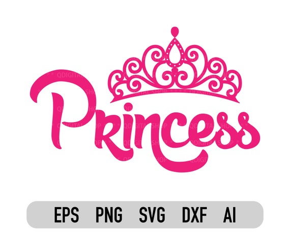 Princess Word Art With Crown