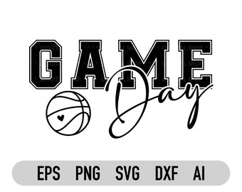 Speldag basketbal Svg, basketbal leven Svg, speldag Vibes Svg, basketbal Cheer Svg, basketbal Shirt Svg, Png, Cricut, Instant Download