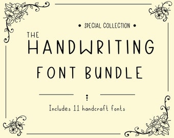 Handgeschreven lettertypen, handgeschreven lettertypen, ambachtelijk lettertype, lettertype voor Cricut, handgeschreven letters en cijfers, direct downloaden