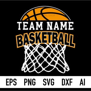 Basketball Team Design, Svg, Png, Team Template, Team Shirt Svg, Basketball Logo Svg, Cricut, Sulimation, Instant Download, Vector File