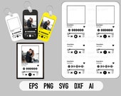 Music Player Bundle Svg, Keychain Svg,Audio Control Buttons, Svg file for Cricut, for Keychain, for Frame , For Arcylic Glass