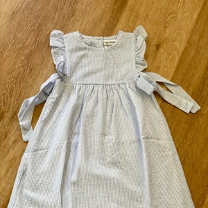 Seersucker Side Tie Dress