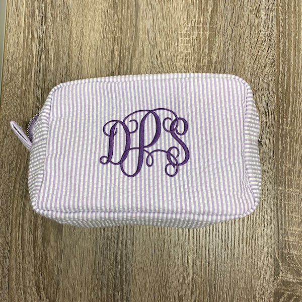 monogrammed bookbag