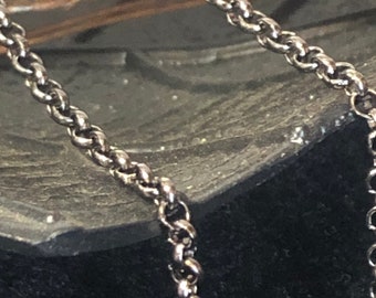 Gunmetal over Iron Rolo Chains, Belcher Chain, Unwelded, Lead Free,  Size Chain: about 2.5x1mm