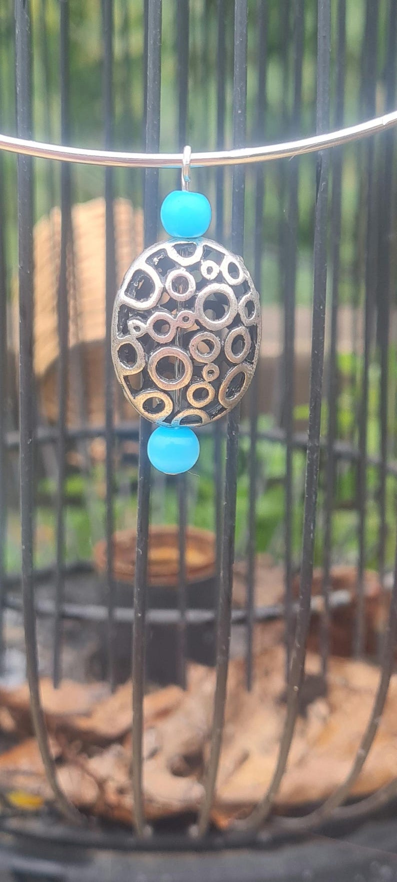 Rigid Stainless Steele Choker With Ball, Choker, Rigid Necklace. Oval