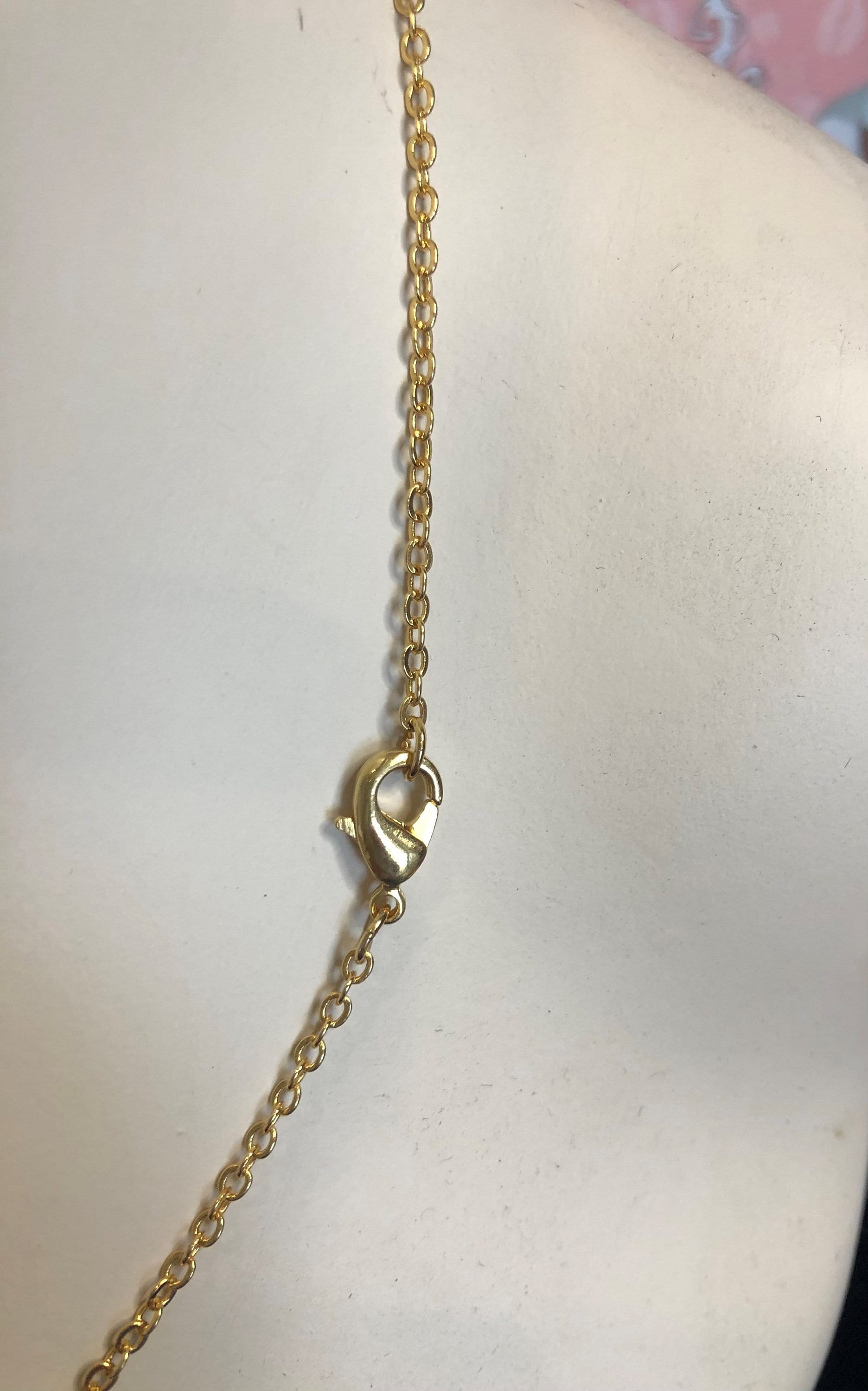 ESTENSORE CATENA CAVO PIATTO 1,5x2 Mm ORO 14kt Con Chiusura Ad Anello A - Foto 2