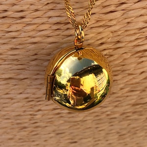 Médaillon photo sans collier, pendentif boule. cadeau pour femme, mère, grand-mère, petite amie, demoiselle d&#39;honneur, ami, anniversaire romantique, souvenir.