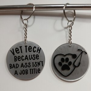Vet Tech Keychain