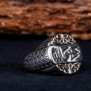 Sterling Silver Hasbinallahu Ring, Engraved Hasbinallahu Ring, İslamic Silver Ring, Handmade Muslim Protection Ring, Muslim Gift Ring