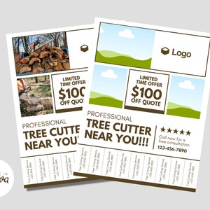 Tree Service - 01 - Digital Flyer Template | Tree Trimming | Tree Cutting | Tree Removal | Tree Care | Storm Damage | Tree Cutters