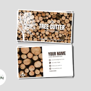 Tree Service - 01 - Digital Business  Card | Tree Trimming | Tree Cutting | Tree Removal | Tree Care | Storm Damage | Tree Cutters Editable