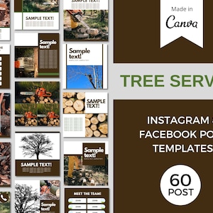 Modèles de publication Instagram/Facebook Tree Service | Taille d'arbre | Abattage d'arbres | Enlèvement d'arbres | Entretien des arbres | Dégâts de tempête | Coupeurs d'arbres
