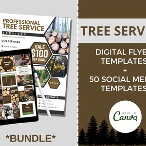 Bundle Tree Service Instagram/Facebook Post /Flyer Tree Trimming Tree Cutting Tree Removal Tree Care Storm Damage Tree Cutters image 1