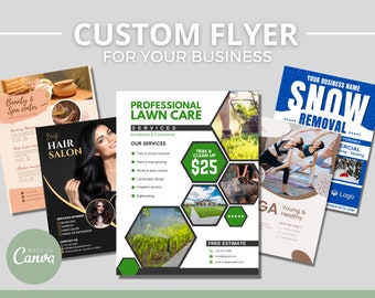 Custom flyer | Canva flyer | Flyer Design | Small business | Canva Template | Custom Designs | Marketing Flyer | Business  Flyer | Flyer