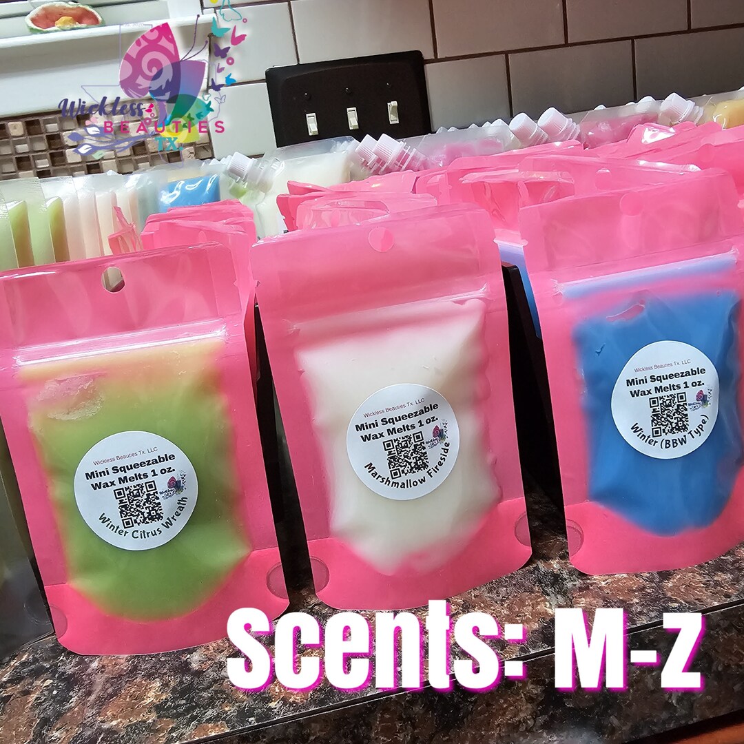 Mini Squeezable Wax Melts 1 Oz., Scents MZ, Wax Warmers, Electric