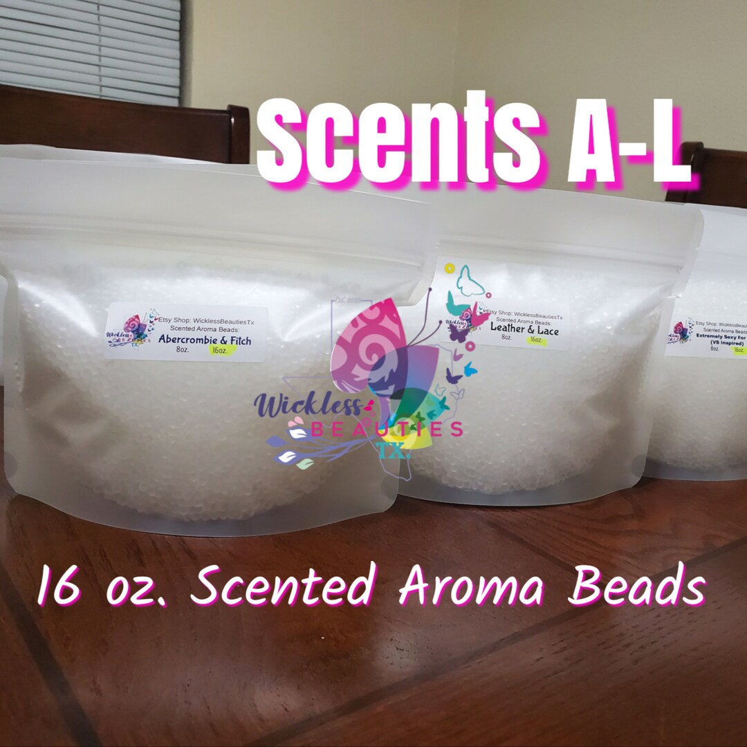16 Oz/ 1 Lb Cured Scented Aroma Beads, Car Freshies, Car Freshener