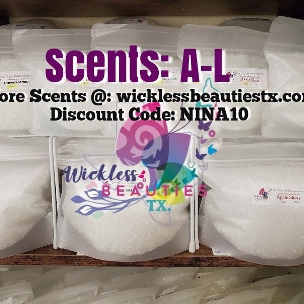 Premium Scented Aroma Beads, A - L, 1oz./ 8 oz./ 16 oz./ 1 lb, Car Freshies, Car Freshener, Scent, 8:2 ratio