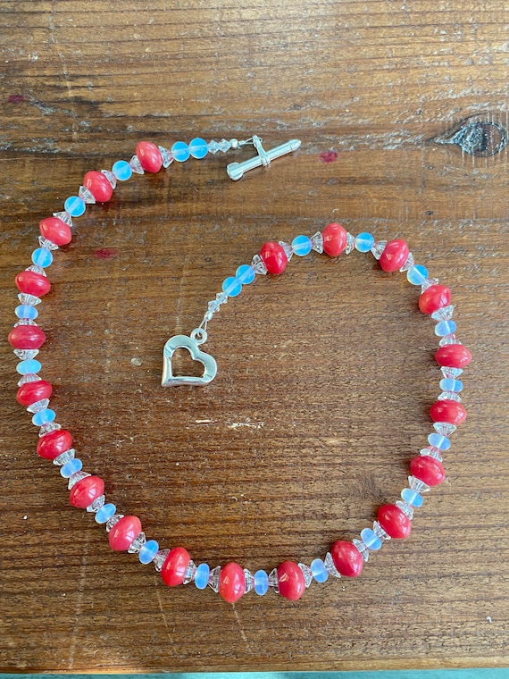 Love Valentine Stone & Opal Necklace