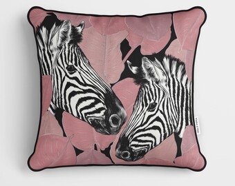26 by 26 Kess InHouse Vasare NAR New Wave Zebra Pattern Pink Throw Pillow 26 by 26 Kess InHouse Vasare NAR New Wave Zebra Pattern Pink Throw Pillow