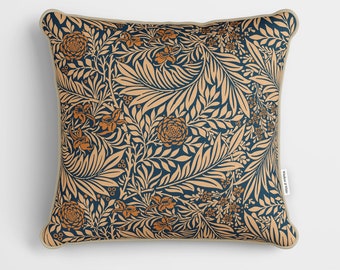 William Morris Cushion - William Morris Vintage Larkspur Blue Cushion - Vintage Cushion - William Morris Pillow - Vintage Pillow