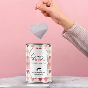 Regalos para amantes del té: lata de té personalizada, regalo para amantes del té, bolsitas de té / regalos de té únicos, regalo para él, regalo para ella, regalo para el mejor amigo