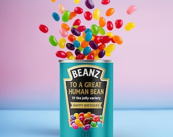 Novelty Jelly Bean Tin – 'A Great Bean' Birthday Gift