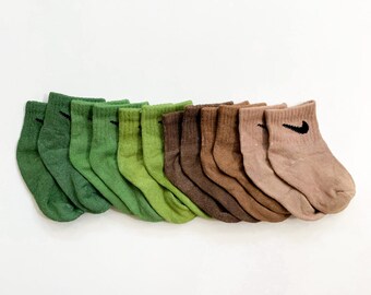 Baby, Toddler & Kids Custom Dyed Nike Socks | Athletic Socks for Kids | Hand Dyed Socks | Trendy Baby Socks | Custom Infant Socks