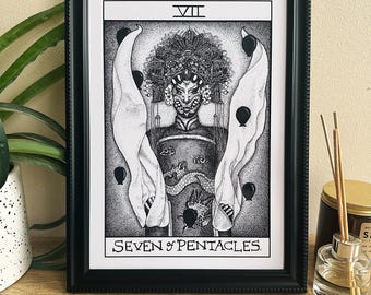 Lámina del Tarot del Viento de Nymphia