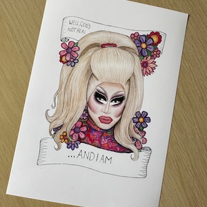 Trixie Mattel Floral Print/ Sticker