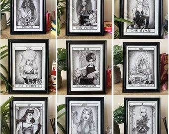 2 Drag Tarot Prints