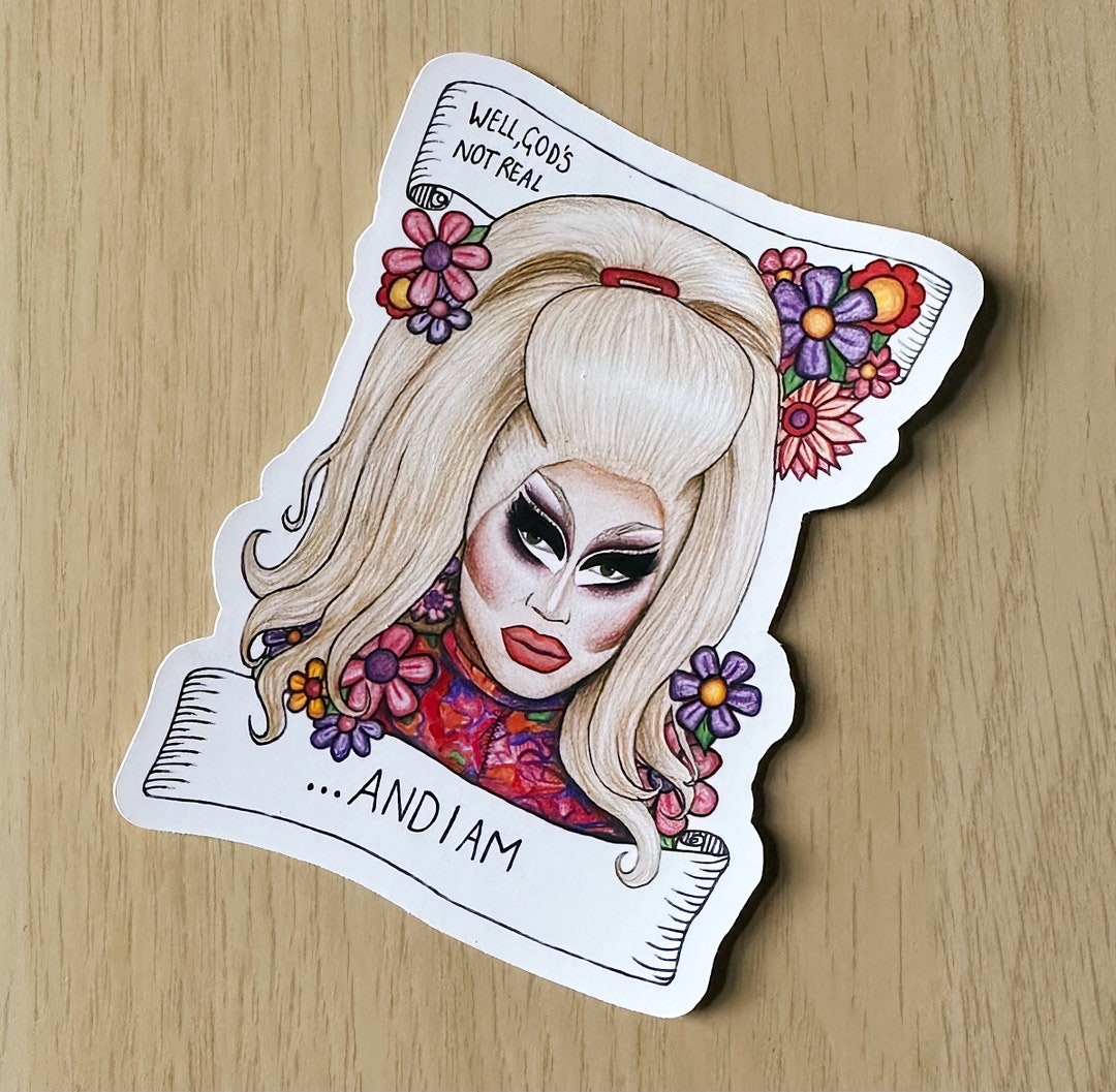 Trixie Mattel Floral Sticker - Etsy