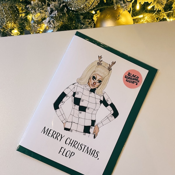 Trixie Mattel Rudolph Christmas Card