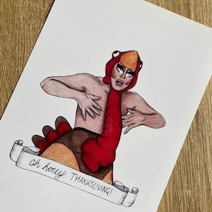 Trixie Mattel Thanksliving Turkey Print/ Sticker