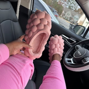 Bubble slides with fur