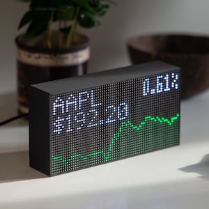 株価ティッカー 外国為替 暗号通貨 ライブ価格 WiFi LEDディスプレイ