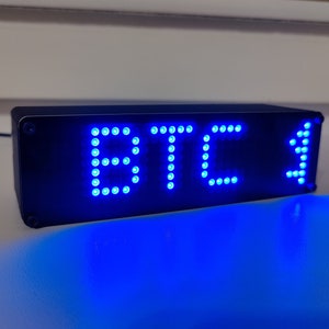 Crypto Coin Price Ticker Matrix WiFi LED Display