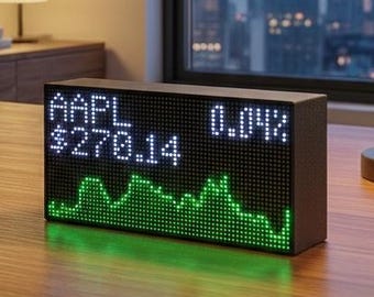 Gift for Crypto Fans & Stocks Traders – WiFi LED Ticker