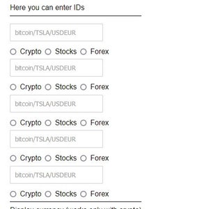 Mini Crypto Ticker Stocks Forex LIVE price 24/7 image 7