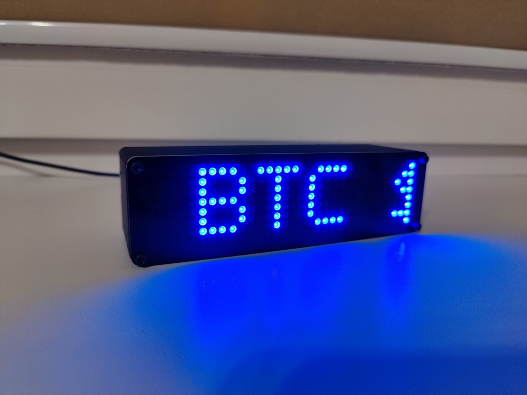 Led Matrix Ticker Krypto Münze Preis Ticker Matrix Wifi LED Display - Etsy Österreich