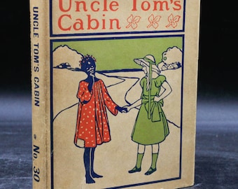 Harriet Beecher Stowe Uncle Tom's Cabin 1900 Illustrated W/Rare Dj Antique Old