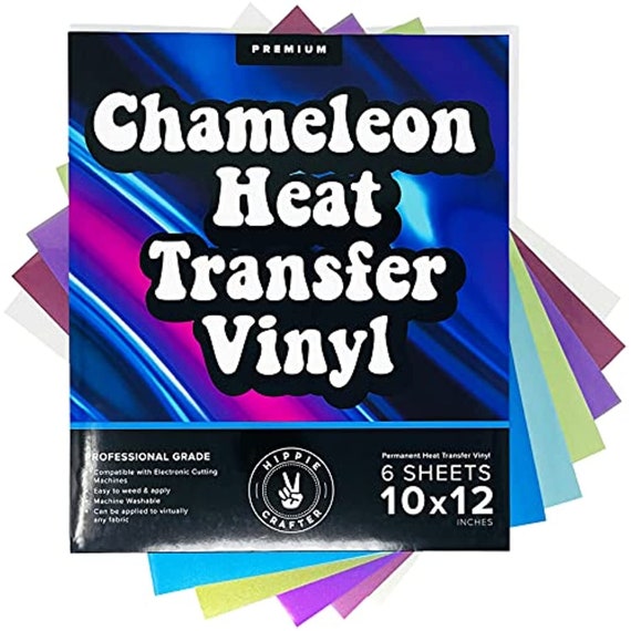 Color Change Heat Transfer Vinyl Rolls - Chameleon HTV Iron on Vinyl for  Cricut