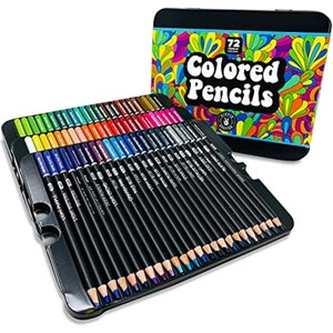 72 Colored Pencils for Artists Professional Coloring Pencil Colors for Adults Art