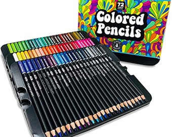 72 Colored Pencils for Artists Professional Coloring Pencil Colors for Adults Art